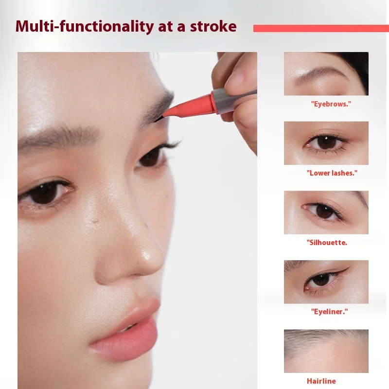Judydoll 3 Prongs Water Eyebrow Pen Waterproof Long Lasting Smudge Proof Built-in Eyebrow Coat Wild Brows Aegyo Sal Makeup