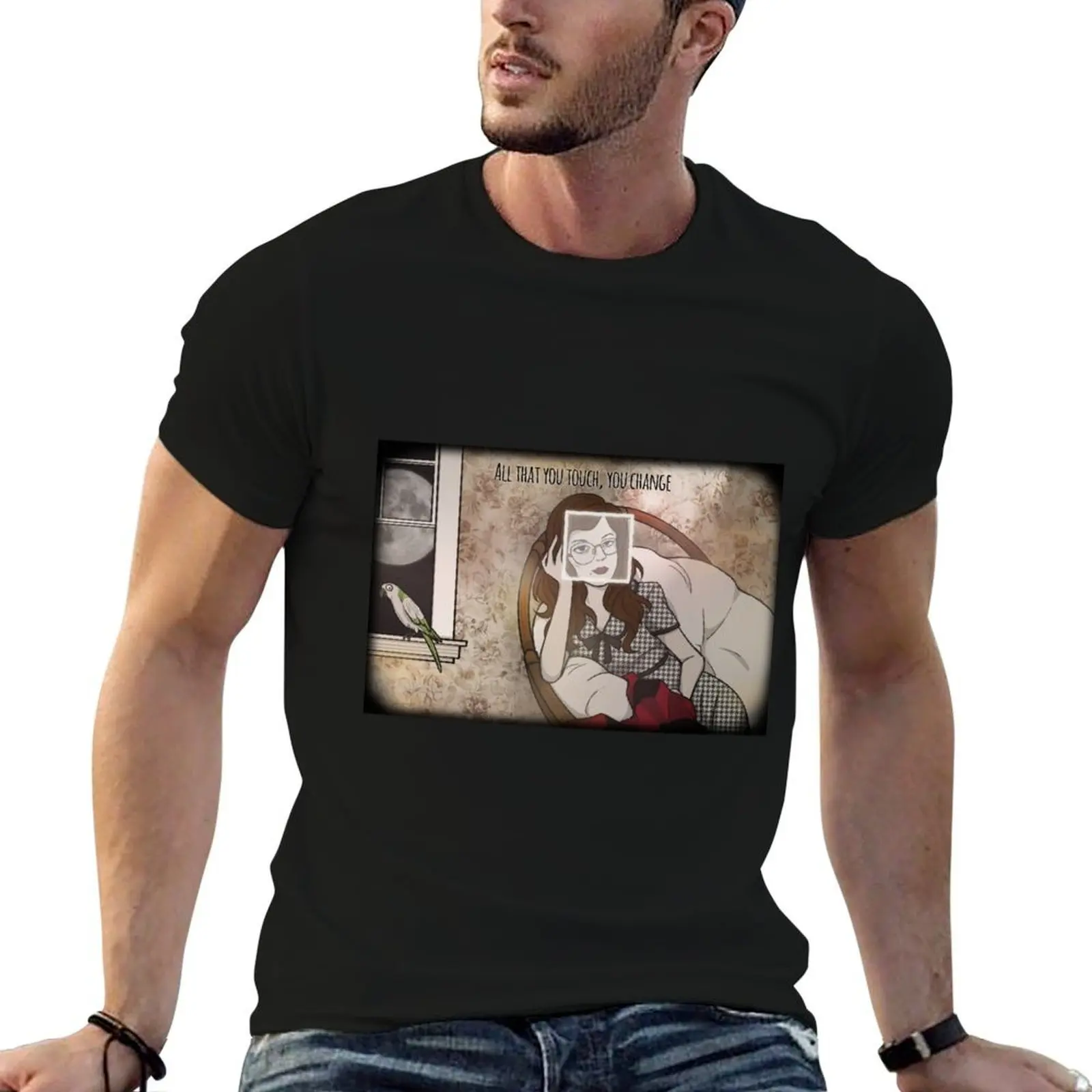 Rusty Lake ft. Woman and Harvey T-Shirt Funny t-shirts rapper graphic tees men t shirt