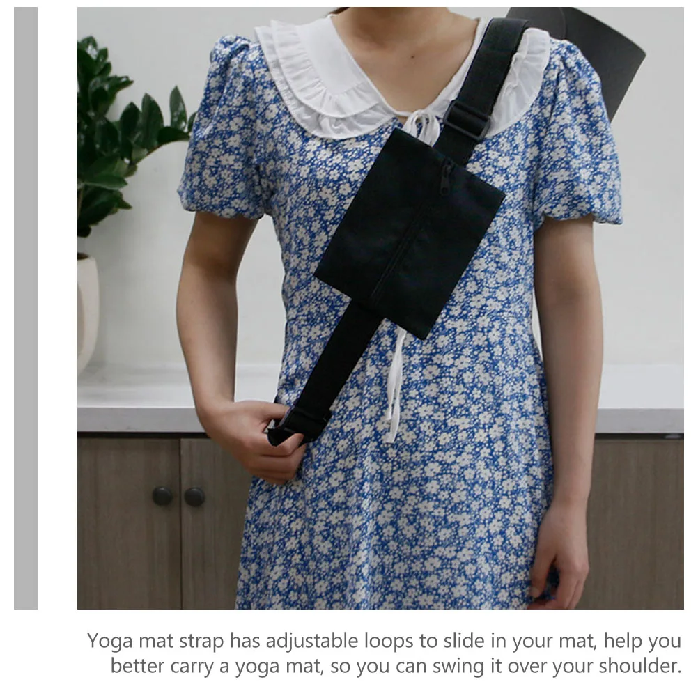 

1pc Strap Oxford Durable Adjustable Exercise Carrier Loop Hands-Free Carrying Exercise Mat Sling Yoga Mat Band Carrier