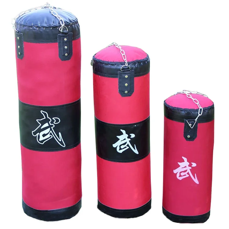 50CM Empty Sport Boxing Sand Bag Heavy Standing Sandbags Punching Training Bag with Chains