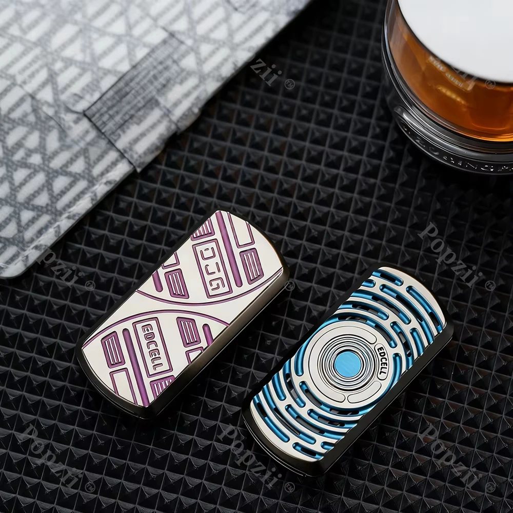 EDCELL&DJG Titanlegierung EDC Magnetische Stimmgabel Push Juguetes Anti Ansiedad Büro Stressabbau Gadgets Angstspielzeug