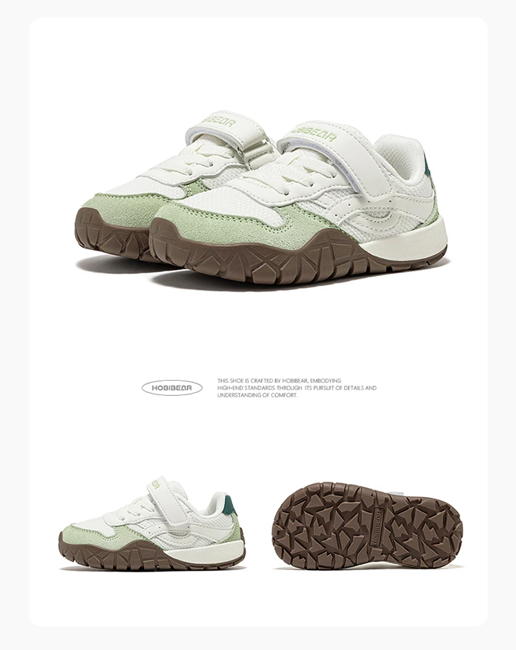 HOBIBEAR Wander-Sneaker für Kleinkinder mit breiter Zehenbox, Kunstleder-Mesh-Gehschuhe, Trekking-Outdoor-Laufschuhe mit Klettverschluss – Detail 23