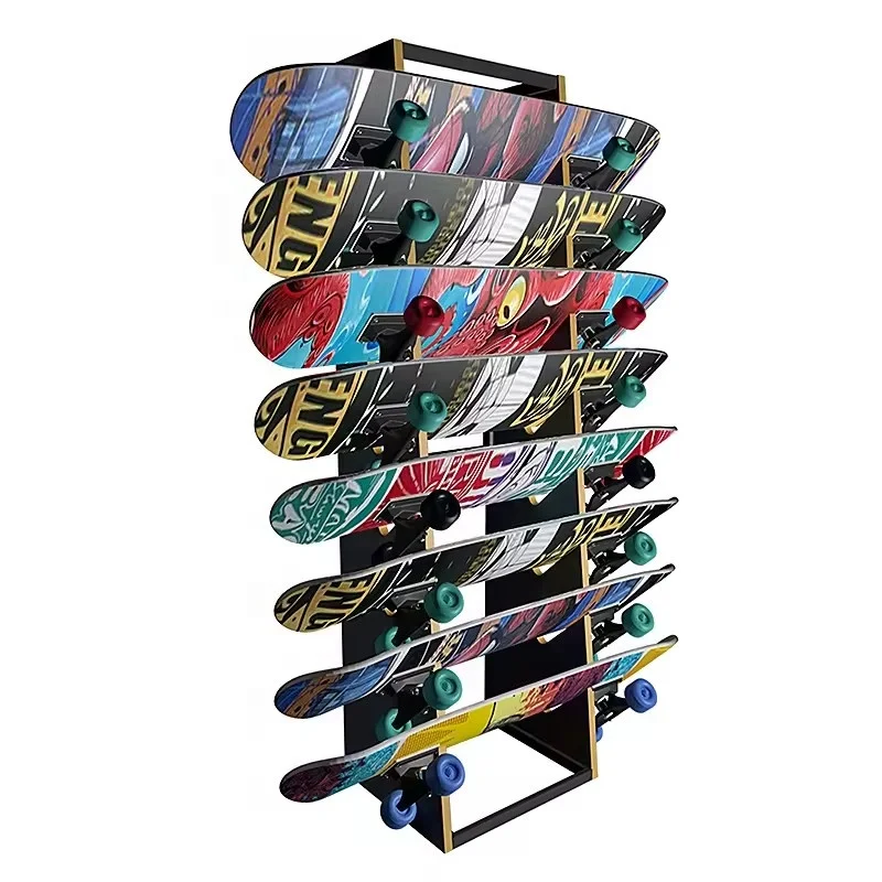 

For Durable Sports Store Equipment Kids Kick Electric Scooter Skateboard Surfboard Snowboard Display Rack Stand Modern Style