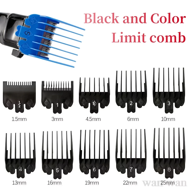 Limit Comb For Wahl Electric Clippers Professional Cutting Guide Combs 1.5mm 4.5mm Barber Shop Accessories Clipper Guards Y0510