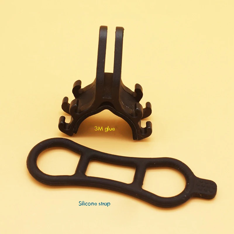 Support de lampe de poche à Clip pour vélo, pièce de cyclisme réglable Compatible avec adaptateur de support de caméra