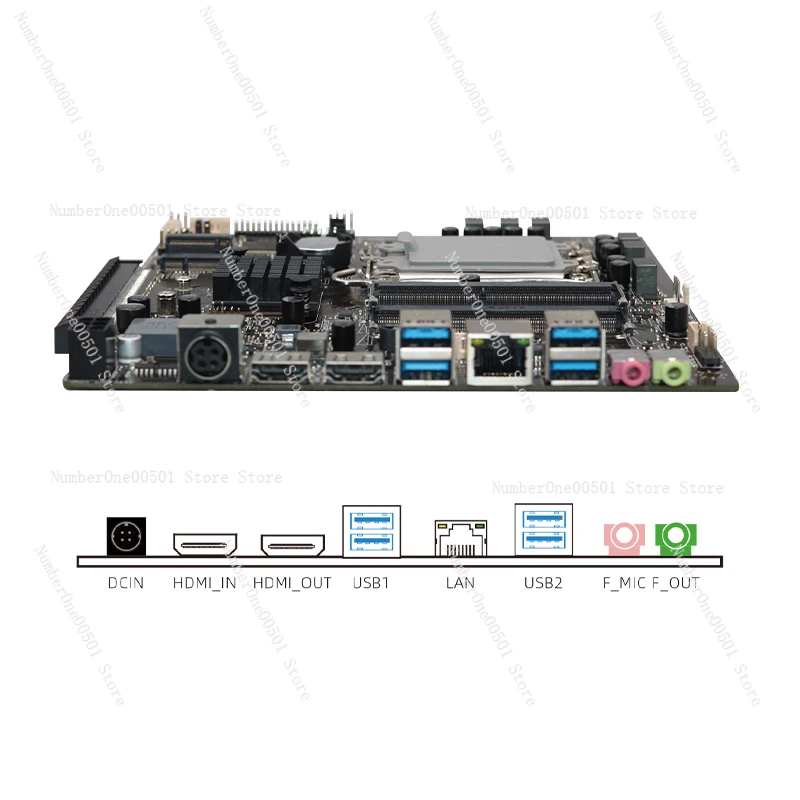 B660i-p main board supports independent graphics card, M2 hard disk, dual DDR4 memory, dual hdmi interface