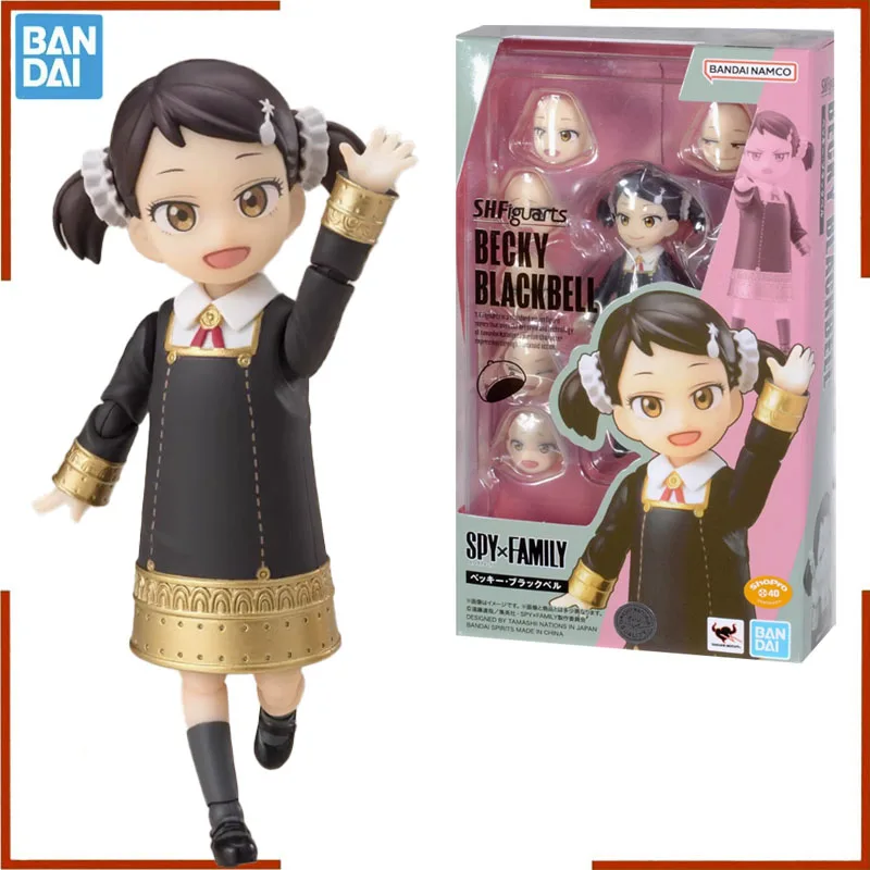 Bandai Genuine SPY×FAMILY SHF Becky Blackbell Anime Model Kit Action Figure Collectible Doll Toys for Boys Children Gifts