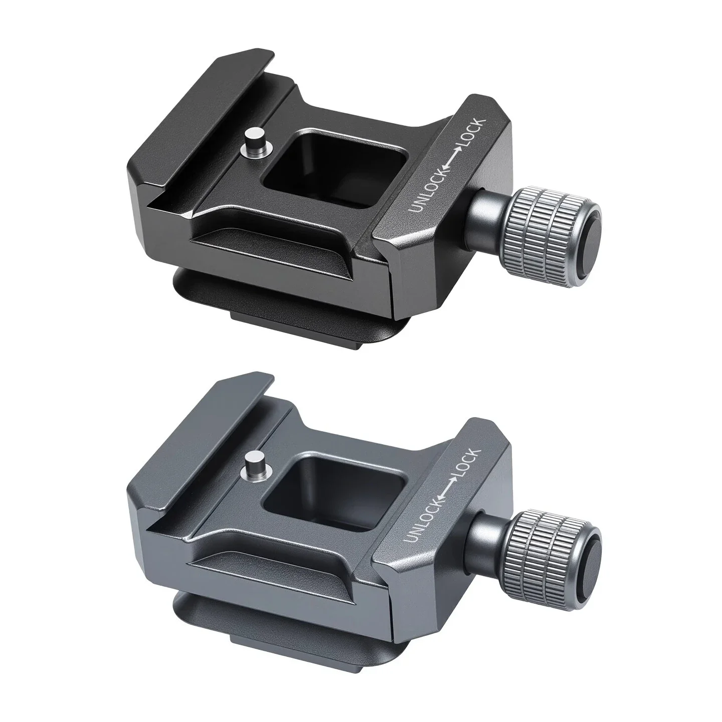 Pour l'alliage d'aluminium appartient à la plaque de chargement rapide Akka standard, siège à clip pivotant, trépied d'appareil photo micro reflex, adaptateur de cardan