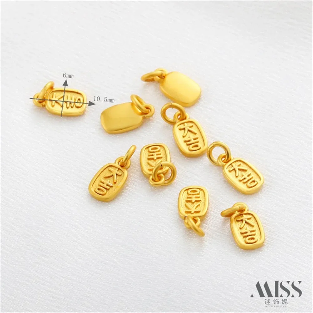 14K gouden tas, kleurbehoud geluk geluk hanger kleine hanger DIY armband, ketting, sieraden accessoires.