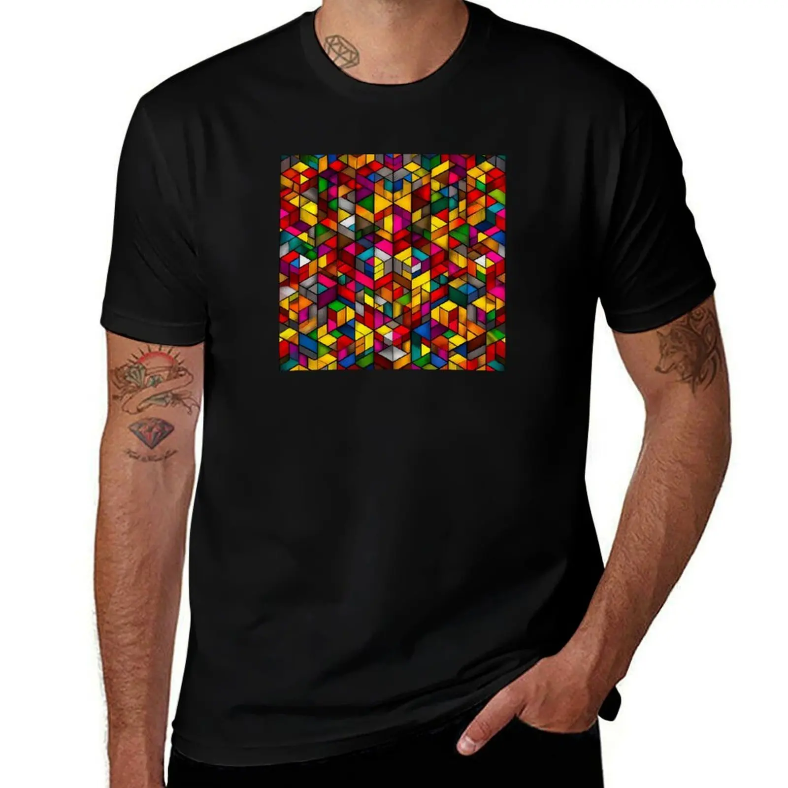

Bright Cubes T-Shirt anime shirt anime t shirts luxury t-shirt men graphic t shirts