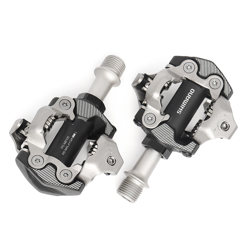 SHIMANO DEORE XT PD-M8100 MTB Bike Pedal Dual Sided Professional Competition Pedal with SH51 Self-Locking Pedal ﻿