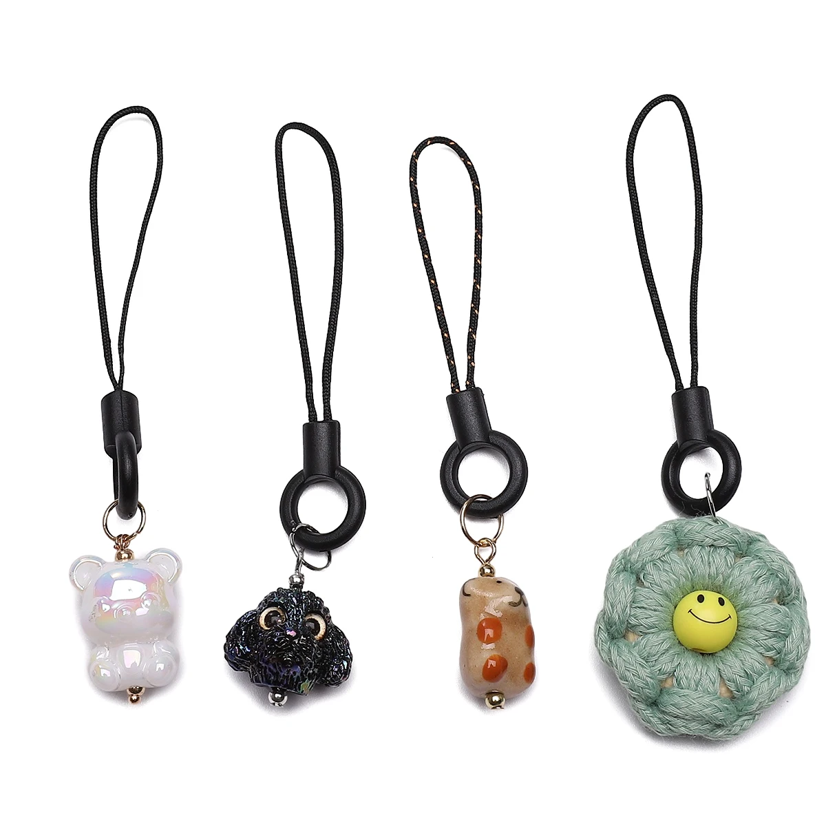 2 قطعة 6/7 سنتيمتر الحبل الحبال سلاسل المفاتيح السنانير شريط لتعليق الهاتف المحمول السحر الاكريليك مفتاح قلادة عصابة ظهره DIY بها بنفسك مجوهرات اكسسوارات