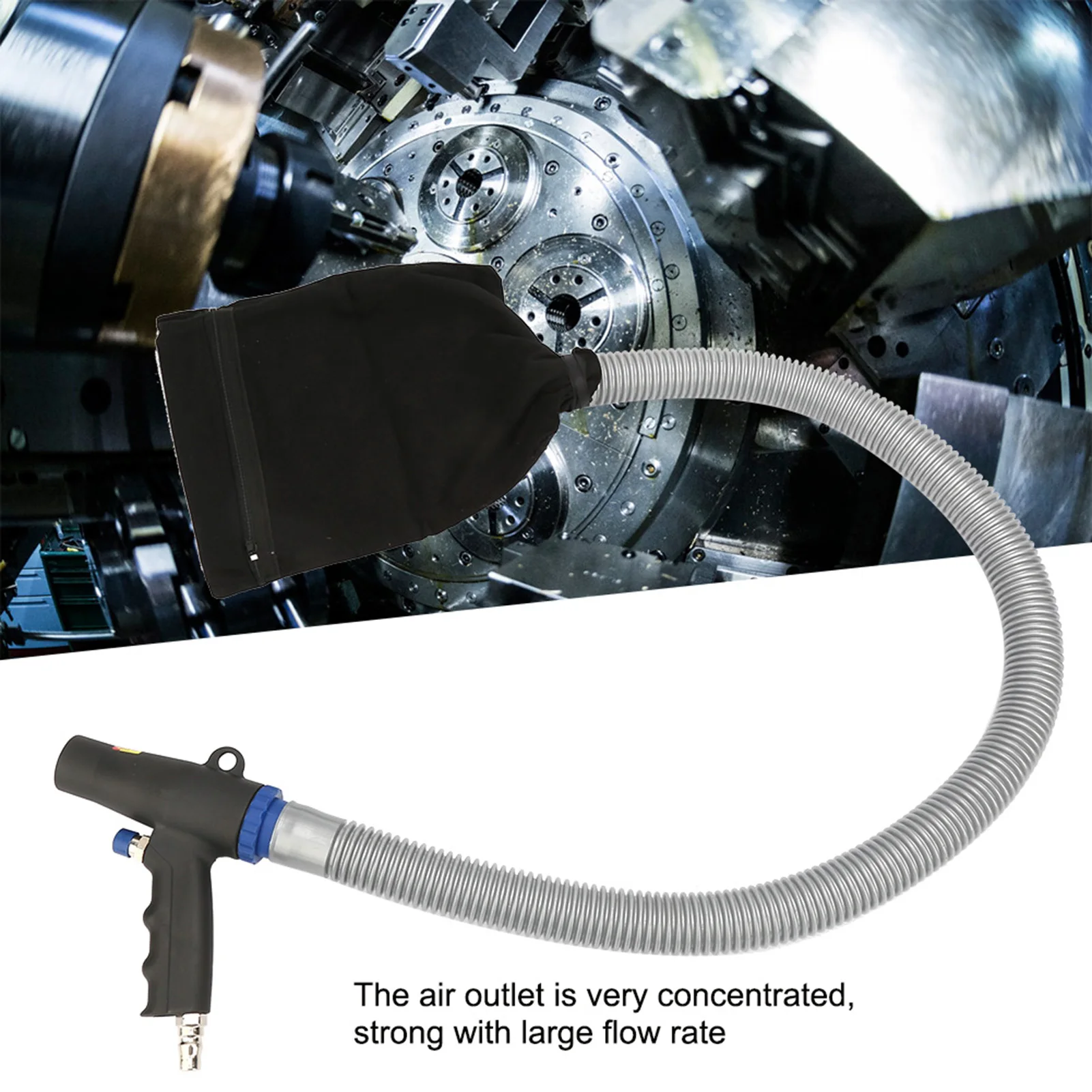 

Air Duster Compressor Gun High Pressure Air Duster Compressor Blow / Suction Gun Pistol Type Pneumatic Cleaning Tool