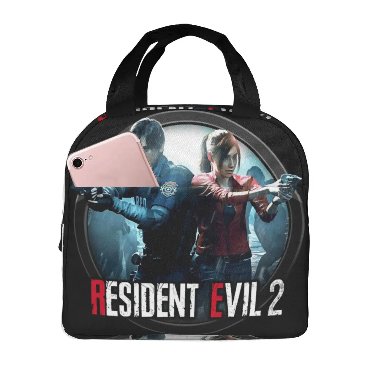Leon Kennedy Horror Tv Movies Insulated Lunch Bag for Women Waterproof Cooler Thermal Lunch Box Office Picnic Travel