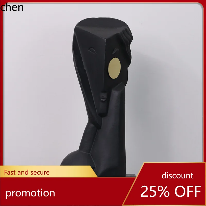 

H1 Simple Modern Abstract Figure Sculpture Decoration for Model Rooms, Living Rooms, Bedrooms, Creative Home Figure Sculpture