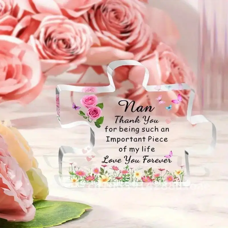 

New Transparent Acrylic Mother's Day for Dear Mother Desktop Ornaments for Friends