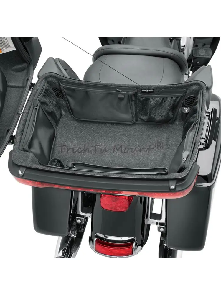 Tour Pack Trunk Liner Organizer Storage Bag Motorcycle Top Box Inner Bag For Harley Touring Street Electra Glide FLHR 2014-2024