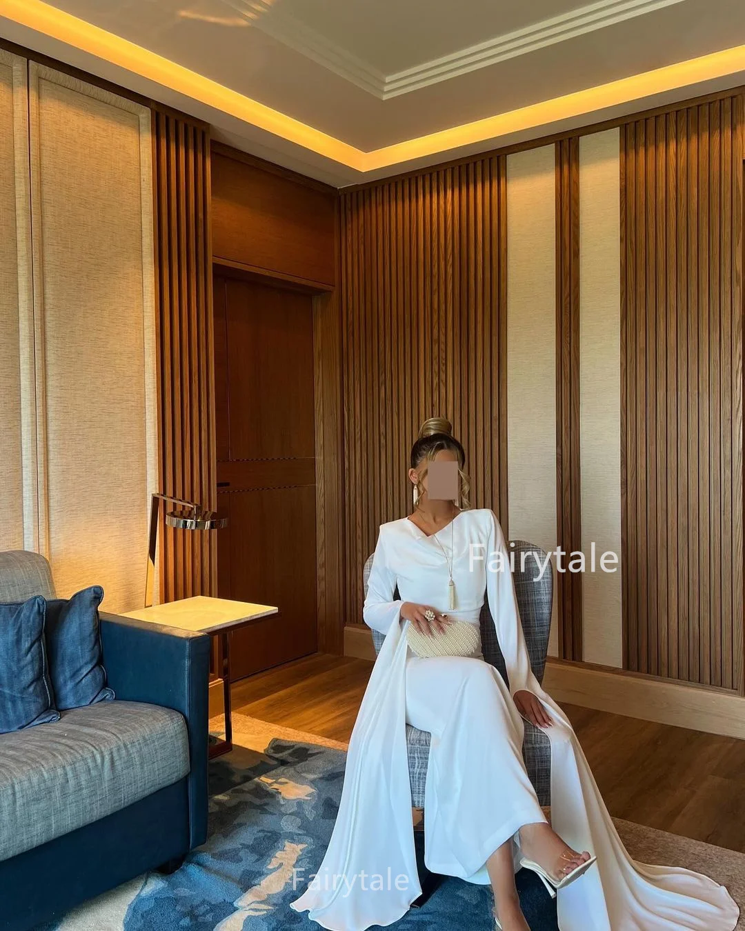 

Женское атласное платье для выпускного вечера, с бисером