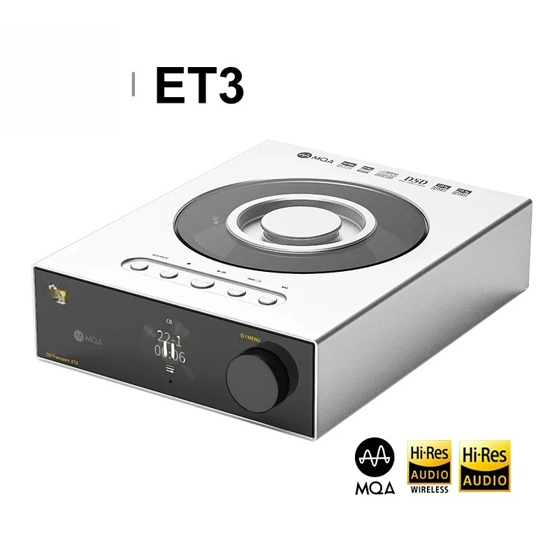 for ET3 HIFI CD Transport Player Wireless WiFi Streaming Hi-Res Audio Full-Featured Digital Turntable Bluetooth 5.0 PCM768