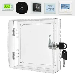 16*15*6cm Thermostat Lock Box Clear Thermostat Cover Acrylic With Key Thermostat Guard Fits Easy To Install Electrical Equipment