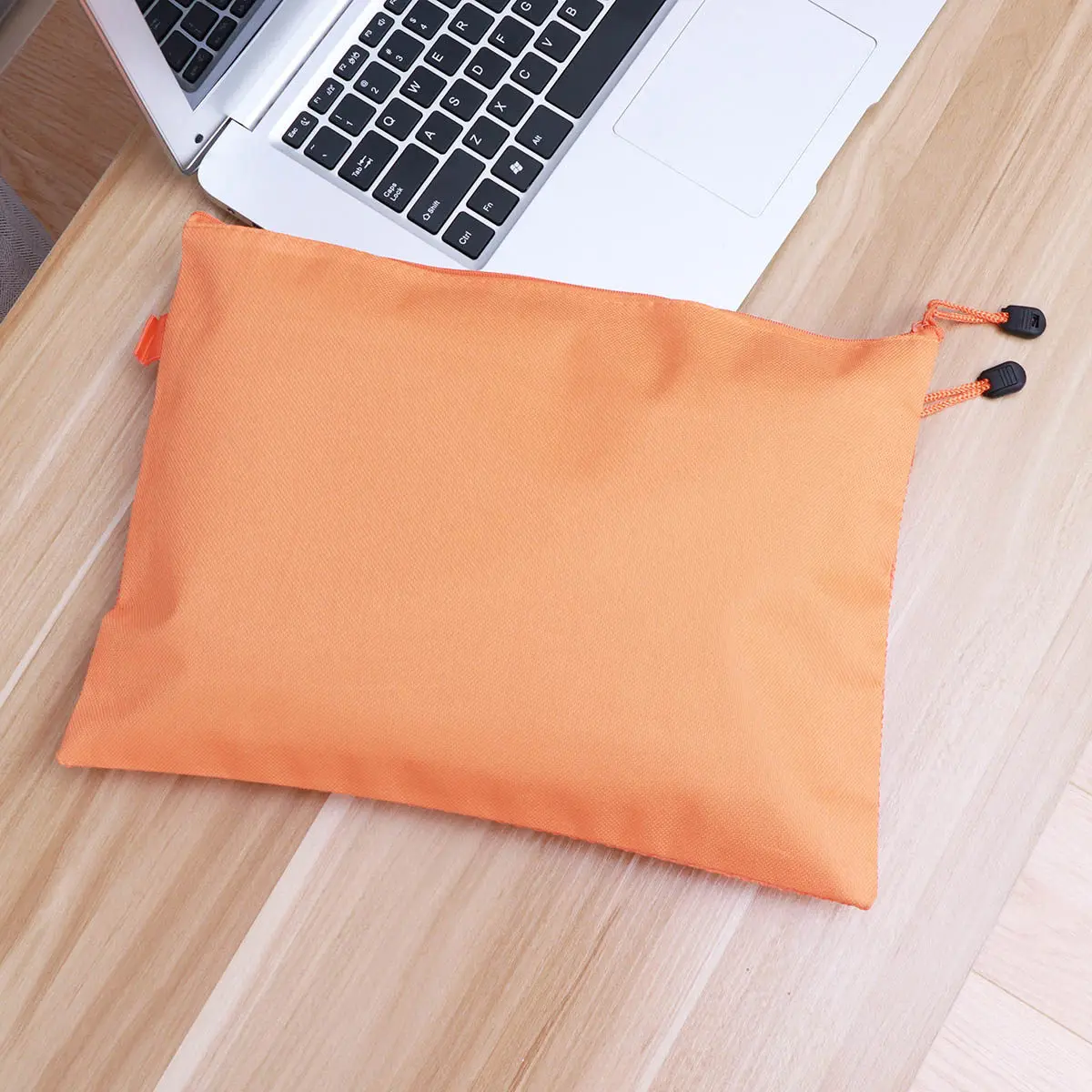 

Double Layer Zipper Document Bag Organizer Folder Colorful File Bags Pouch Double-deck
