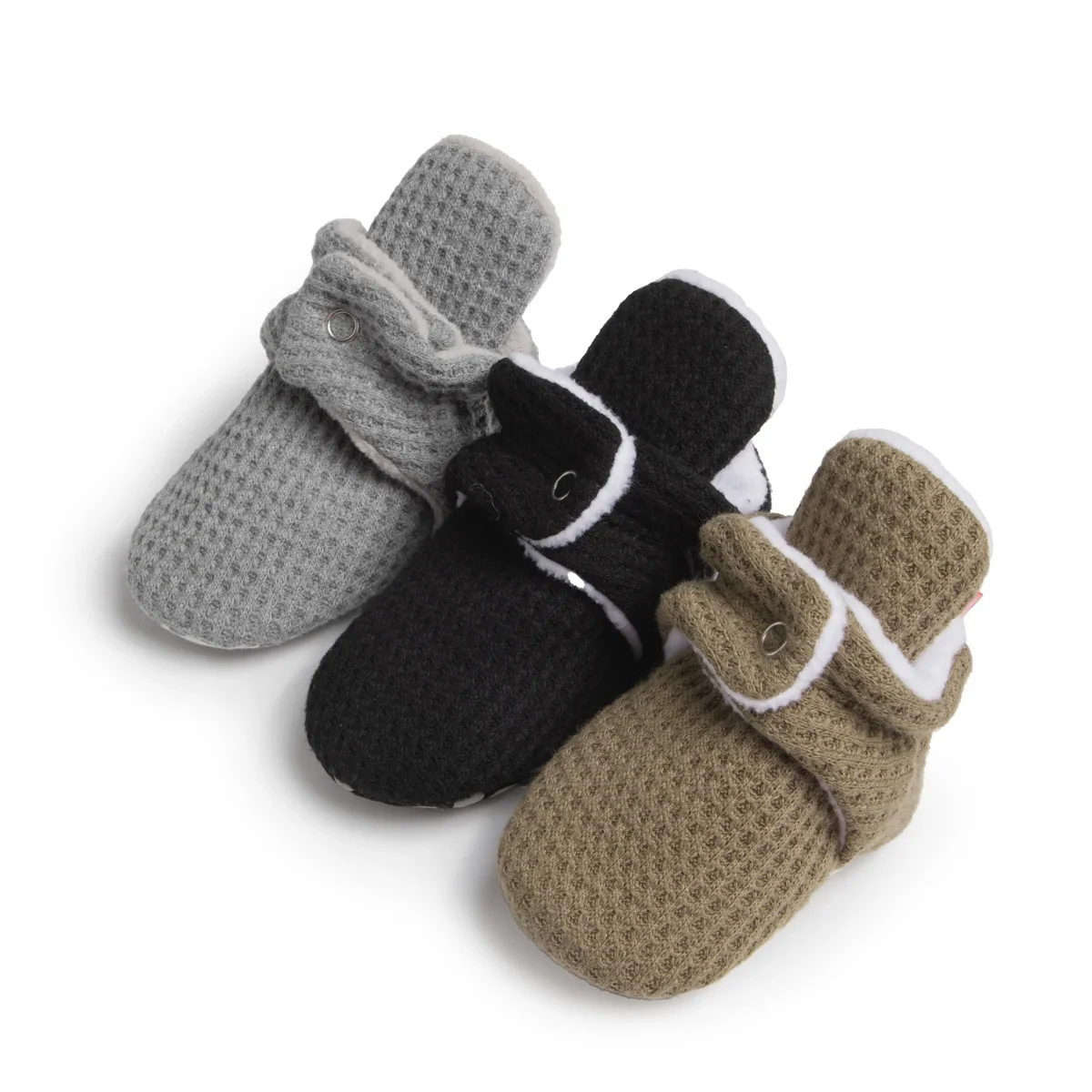 

Newborn Warm Sock Shoes Toddler Boys Girls Cotton Winter Booties Non-Slip Soft Sole Slippers Socks Crib Shoes Snow Bootie