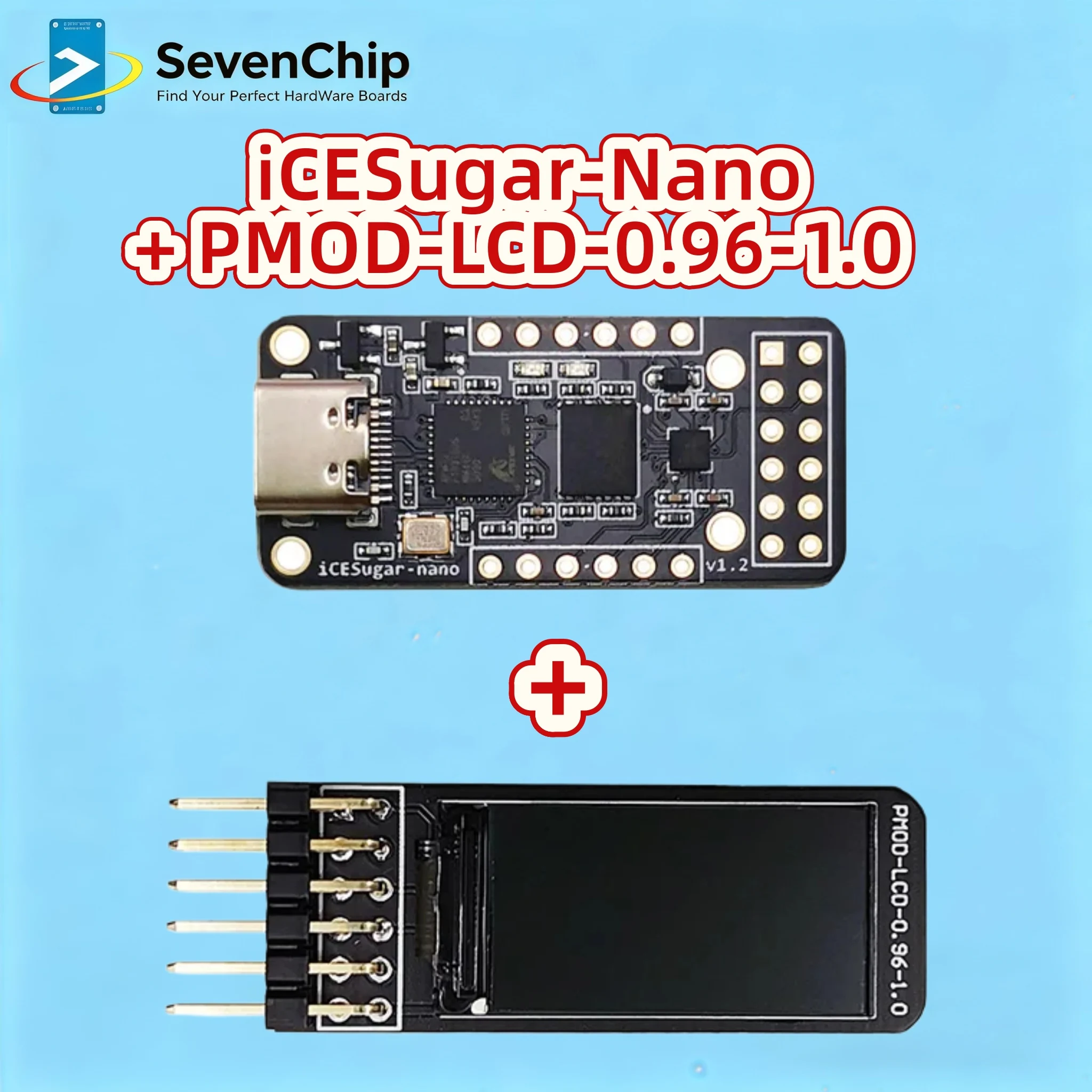 ICESugar-Nano FPGA Development Board Kit Open Source RISC-V ICE40LP1k Standard PMOD Connector