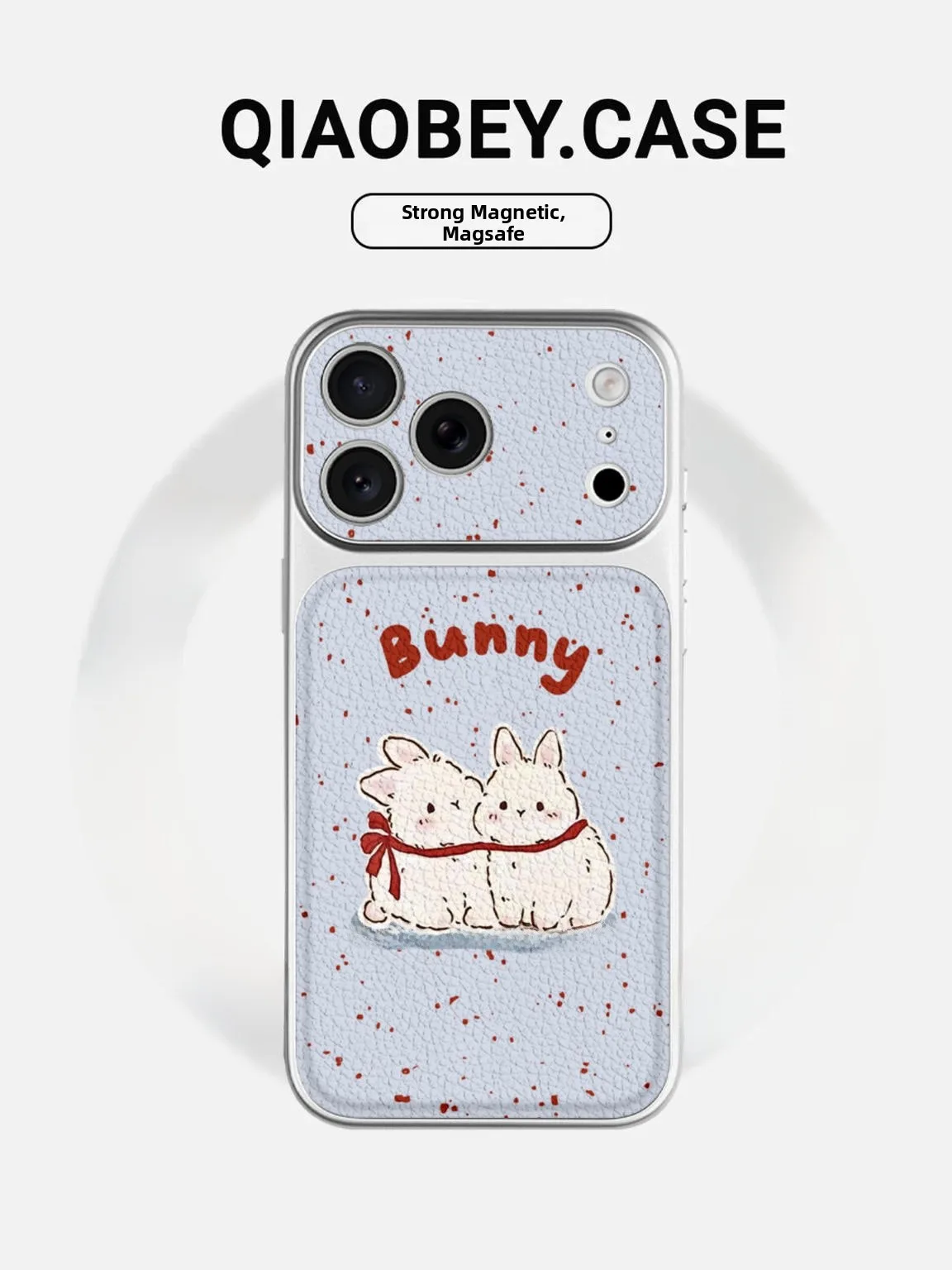 

Cute Bunny Polka Dot Phone Case for iPhone 17 Full Cover Protection Creative Cartoon Design Women's Style Anti-Fall