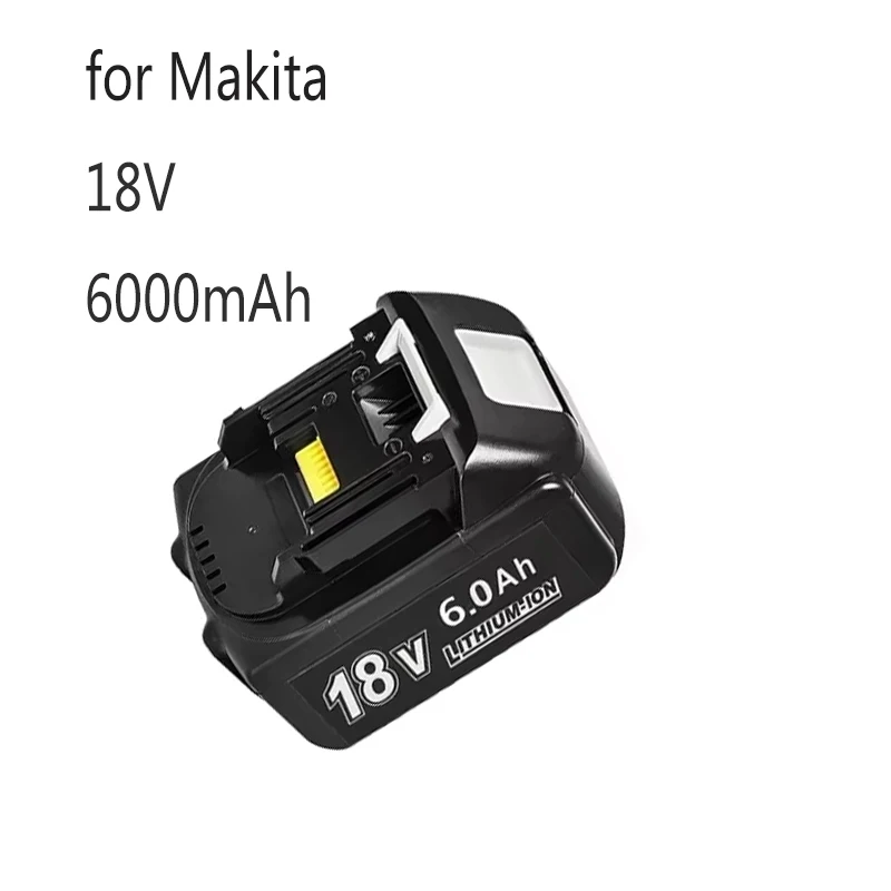 

for Makita 18V battery 6000mAh Rechargeable Power Tools Battery with LED Li-ion Replacement LXT BL1860B BL1860 BL1850