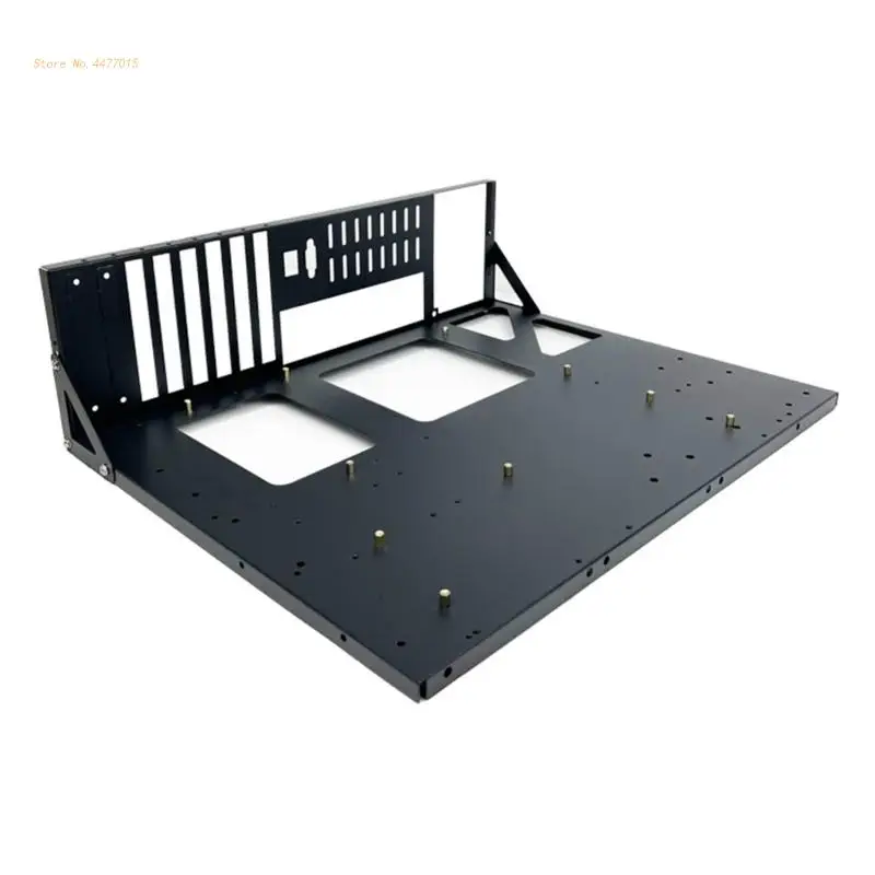 1Pc ATX Black Cold Rolled Steel Plate Mining Rig Frame for GPU Cold Rolled Steel Open Chassis Miner Mining Frame  Dropship