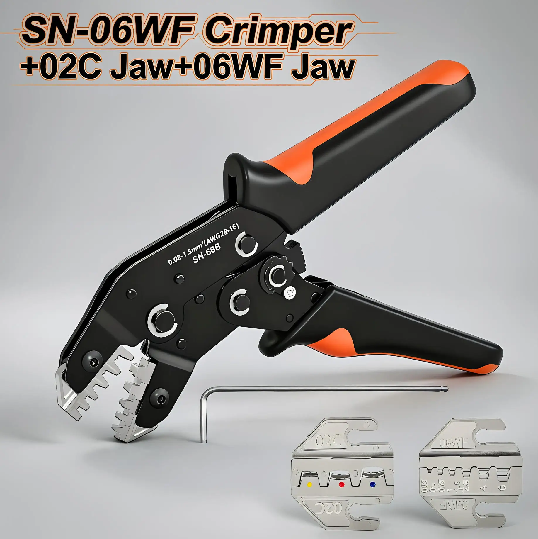 SN-68B+02C+06WF Kit Ratchet Crimping Pliers Set for Dupont P