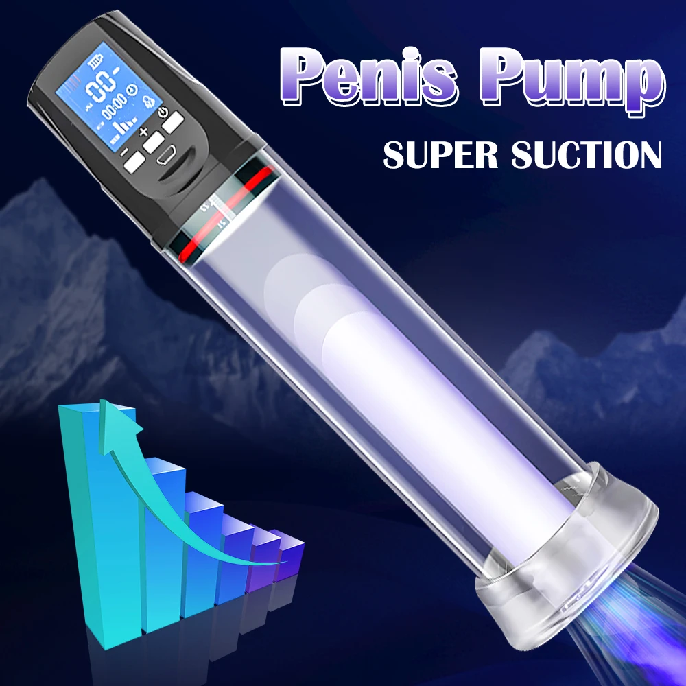 Electric Penis Pump Vacuum Penis Pump Vacuum Sex Toys for Male Masturbation Penis Extender Vacuum Pump Enlargement