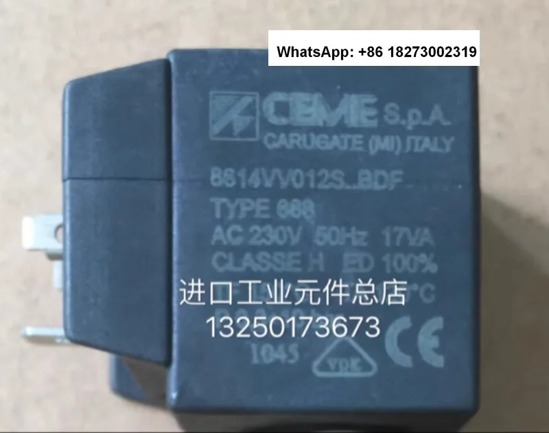 

Italian CEME solenoid valve coil BIF TYPE 688 6610 valve coil