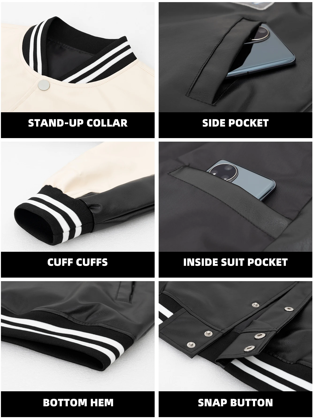 メンズPUレザージャケット、野球スタイル、ストリートウェア、ウィンドブレーカー、バイクコート、刺繍パッチワーク、カジュアル、秋冬アウター