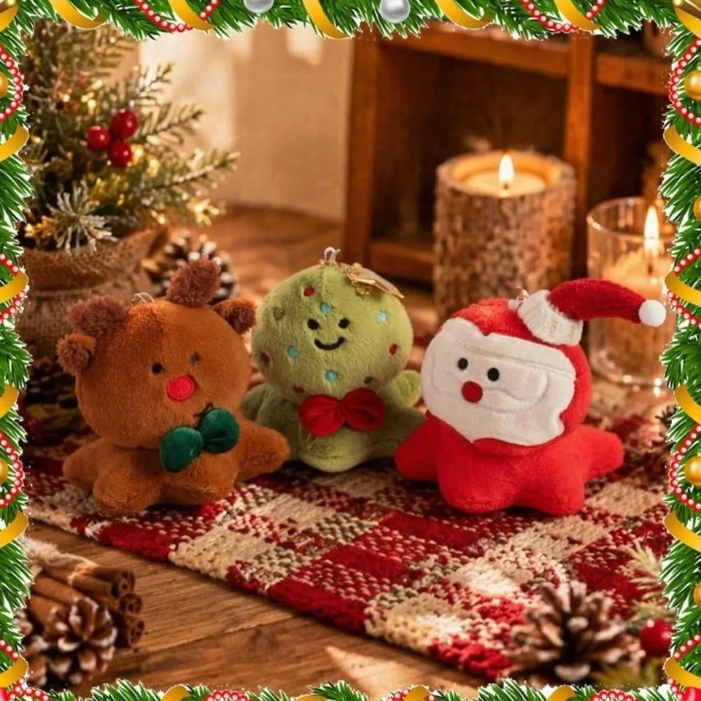 New Christmas Pillow Soft Touch Shape Festive Style Hanging Loop Hanging Ornament Home Decor