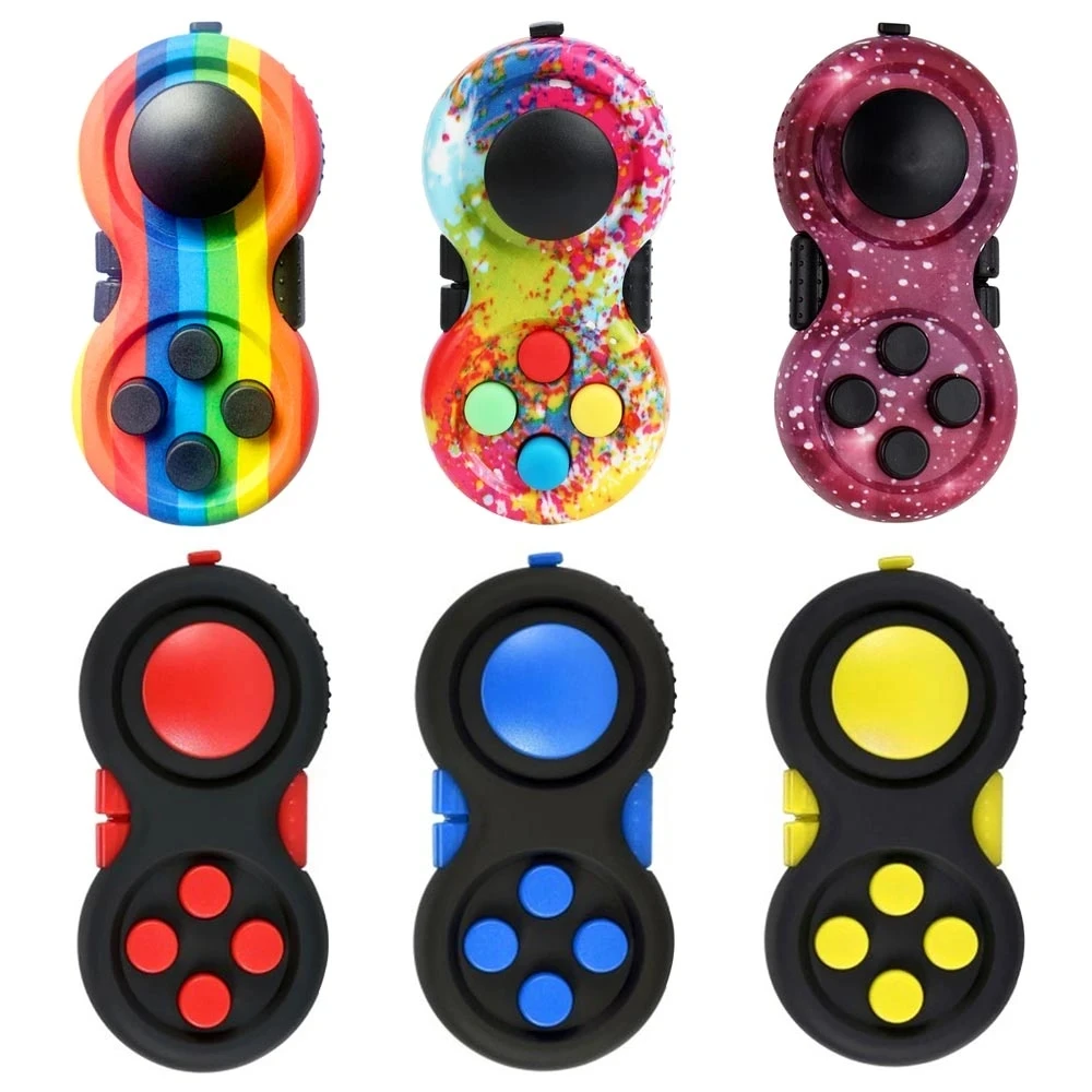 2PCS Game Controller Pad Fidget Antistress Sensory Toys For Special Needs ADHD Autism Best Stress And Anxiety Relief Gifts