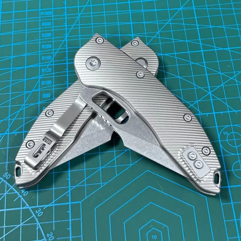 Kesiwo MT-STIC M390MK Taschen-faltendes Messer, Griff aus Titanlegierung, Kugellager, Utility, Überleben, Outdoor, Camping, Jagd, EDC-Messer