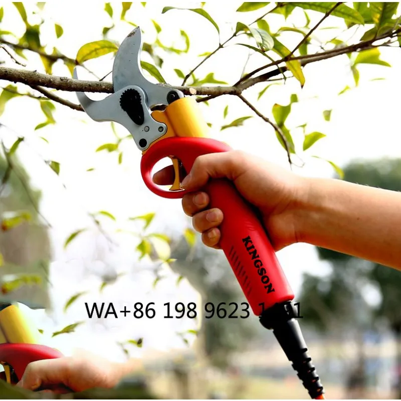 Safety Cordless Pruning Shears, 45MM cutting rechargeable electric pruner for garden and orchard branch cutting work.