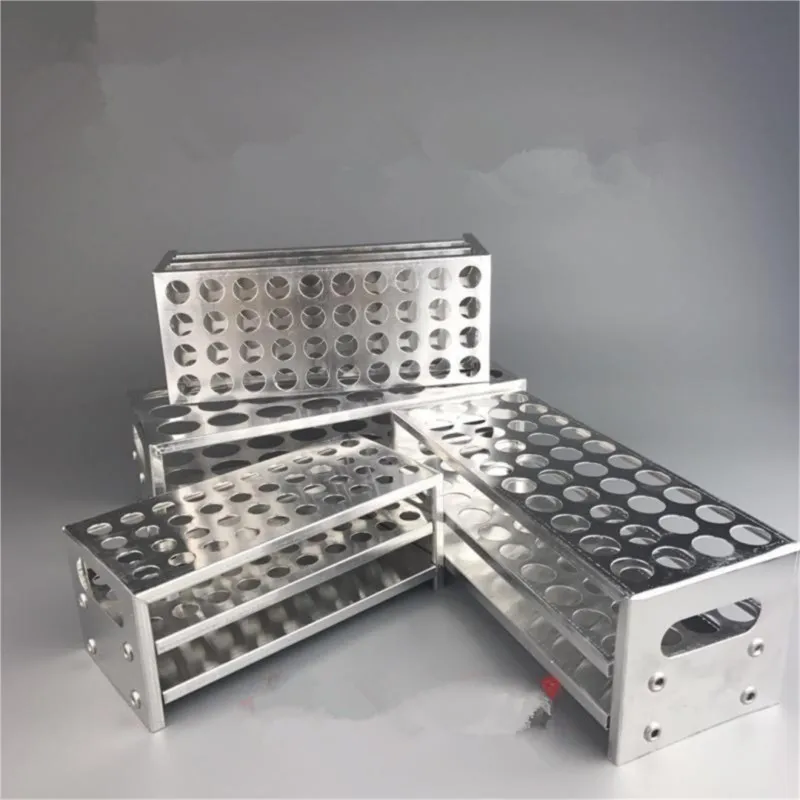 13-40mm Inner Diam 6/12/20/30/40 Holes Aluminum Test Tube Stand Rack Holder Labware