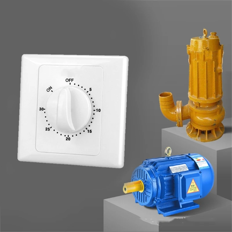 Digitale Timer Bediening Schakelaar Afdekplaat Countdown Timer Socket Eenvoudig Gebruik