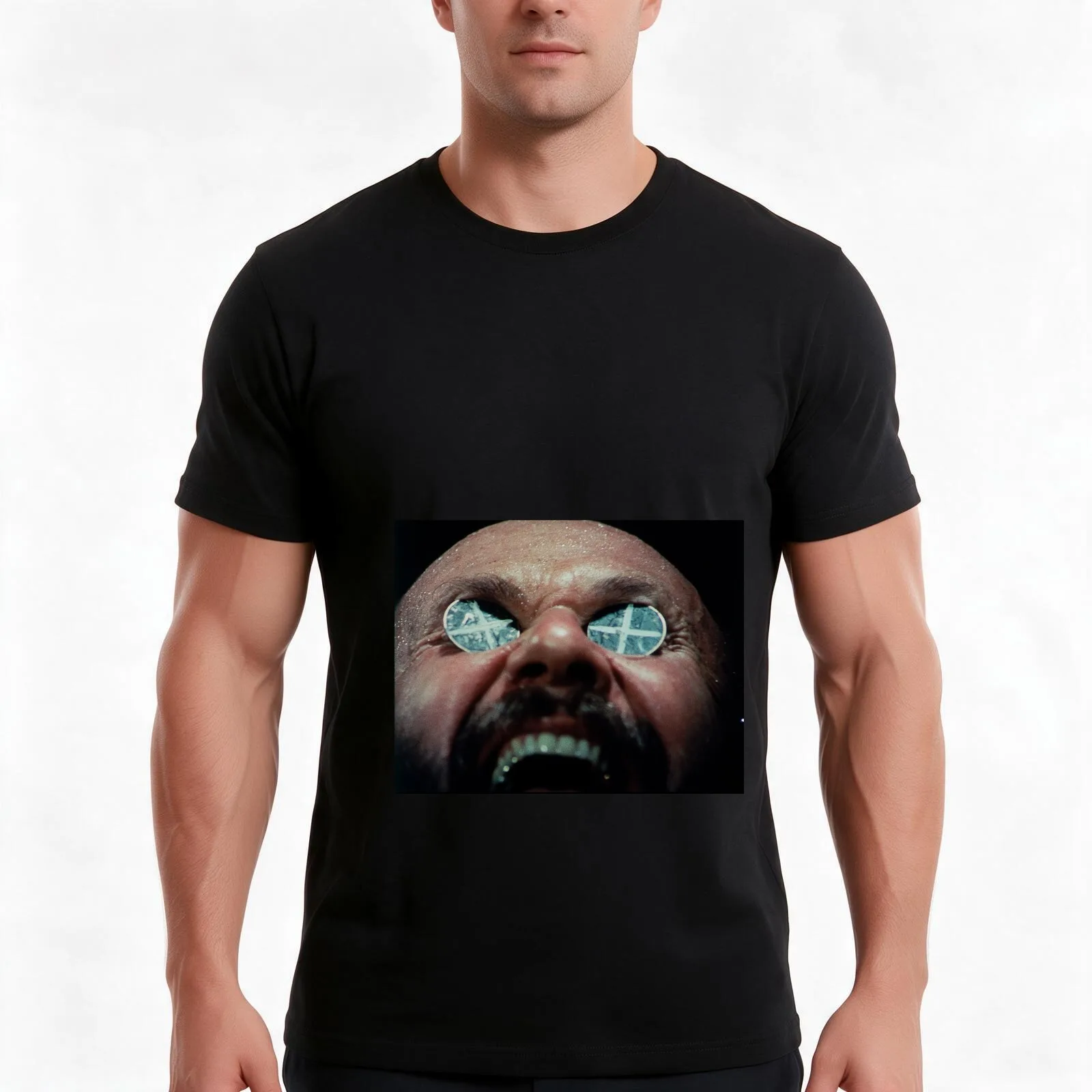 Wake in Fright T-Shirt, Summer Casual Cotton Tee, Oversized Streetwear Tops, Vintage Graphic Print, Loose Fit Short Sleeve