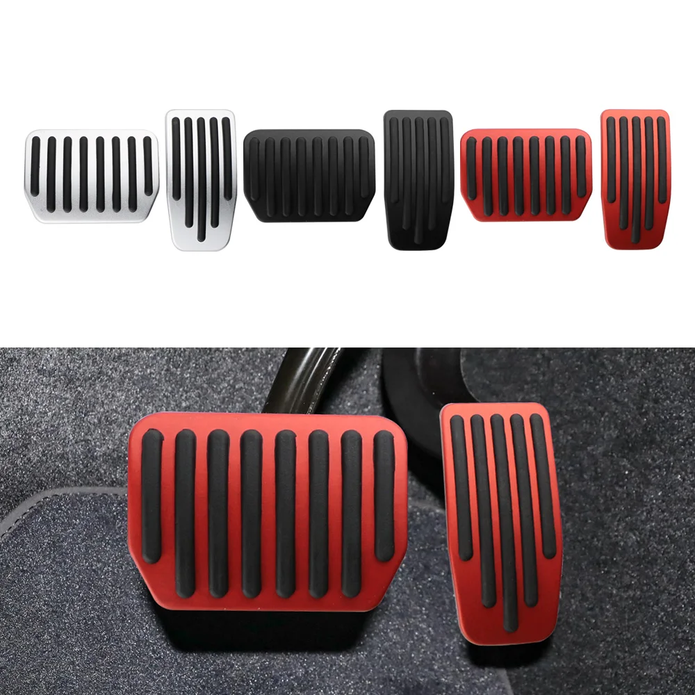 

Car Pedal Cover for Tesla Model 3 Model Y 2017-2024 Gas Fuel Brake Pedals Pas Aluminum Alloy Non Slip Protector Accessories