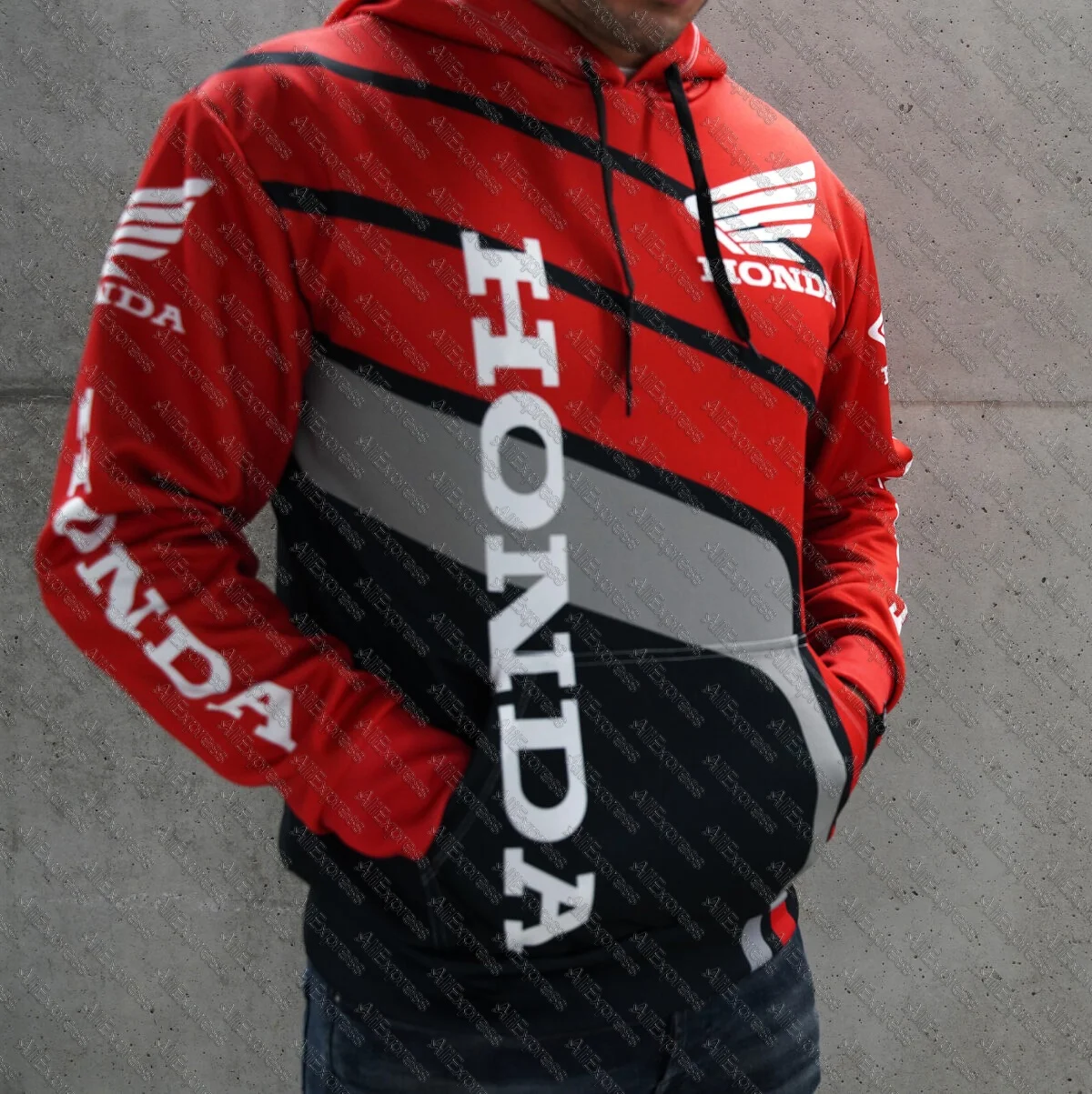 

Мужская мотоциклетная толстовка с 3D принтом Honda, модная спортивная толстовка с капюшоном для гонок на открытом воздухе, спортивная одежда большого размера для мужчин, уличная повседневная толстовка