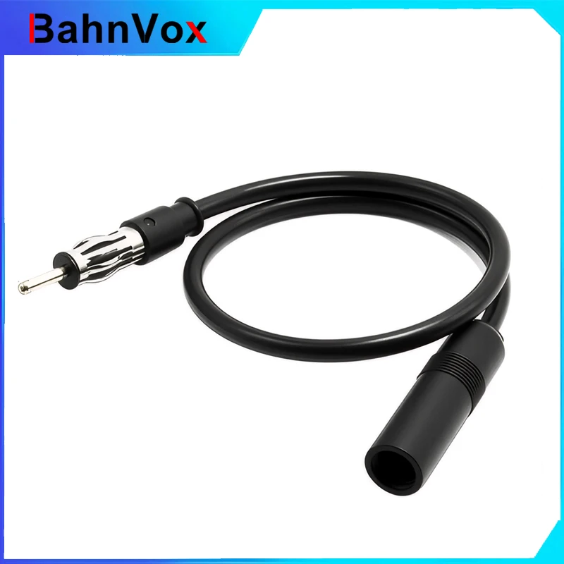 Car Antenna Extension Cable Cord DIN Plug Connector Coaxial Cable Car Radio Antenna Extension Cable 35cm 13inch Car FM AM Radio