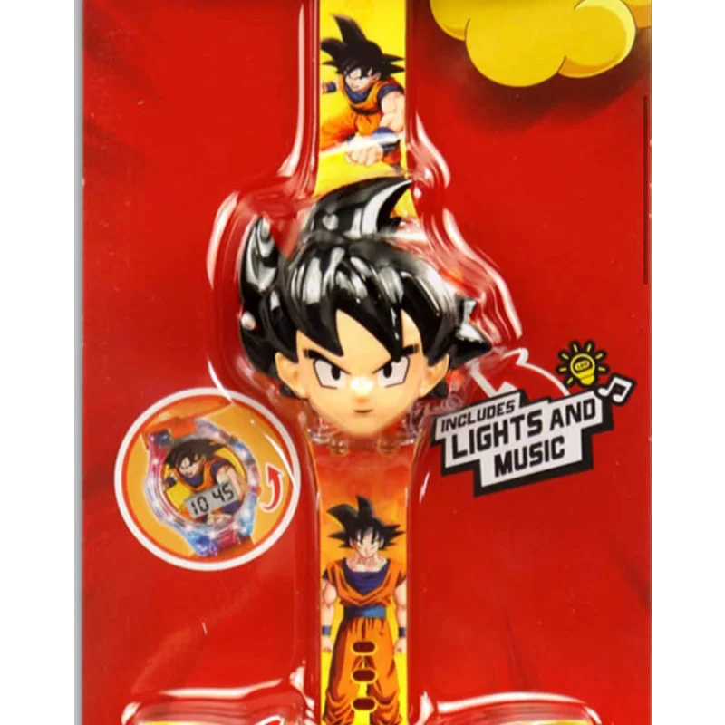 Anime Dragon Ball Watch Music Projector Kawaii Digital Clock Wrist Watch Goku Electronic Watches Birthday Gift Toy - view 2