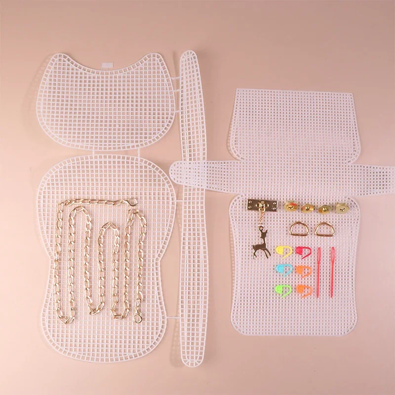 Handy DIY Bag Accessories - Plastic Mesh Weaving Grid Kit
