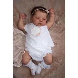 50CM Reborn Doll Peaches Soft Body Lifelike Doll with 3D Skin Multiple Layers Painting with Visible Veins Soft Touch Doll