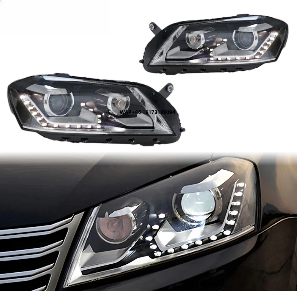 

Passat Headlights 2011-2015 LED Lens Upgrade Front Lamp Car Accessories Hot Selling Plug and Play DRL