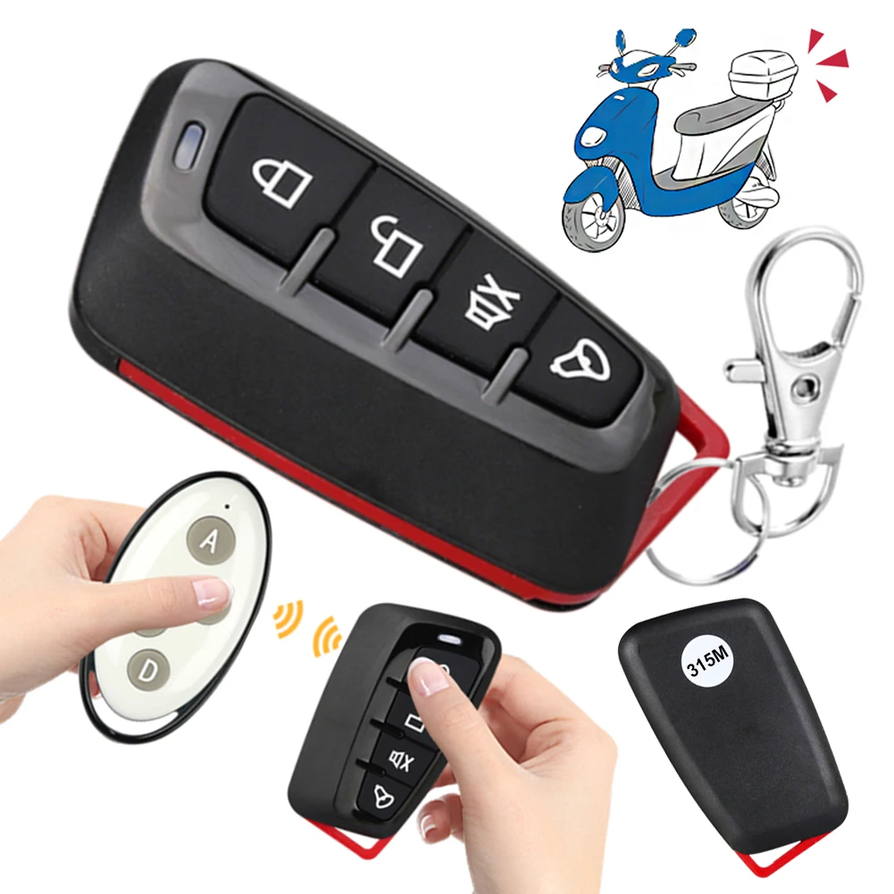 315 MHz/433 MHz Remote Control Duplicator Wireless Learning Code 4 Button Gate Opener Remote Duplicator Remote for Garage Door