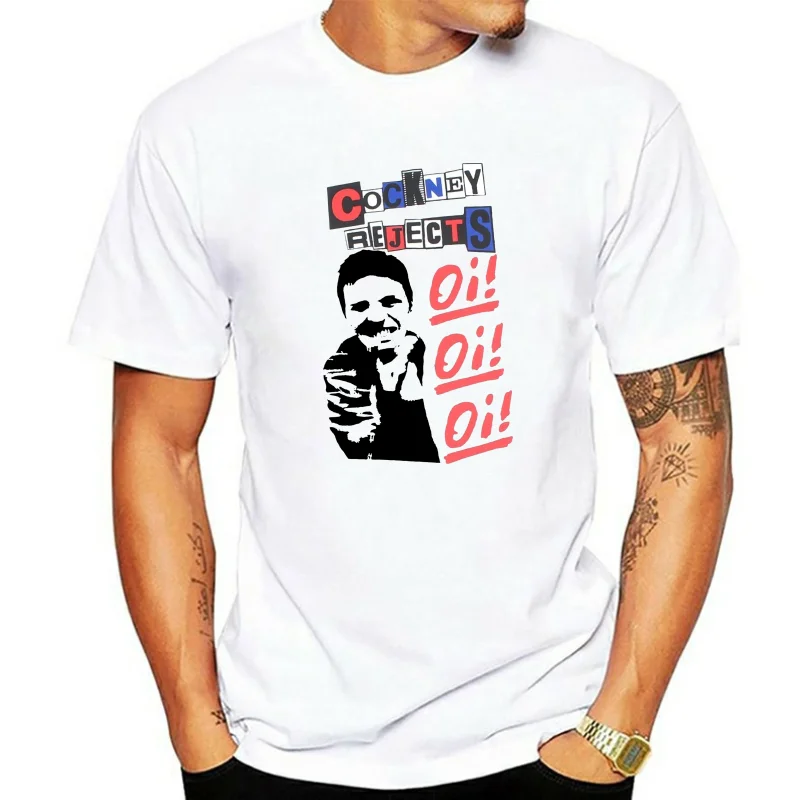 Men t shirt Summer Cockney Rejects Oi Oi Oi Man Fashion Tops White t-shirt women